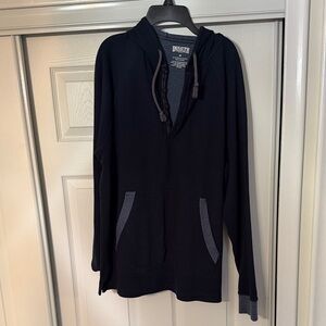 Duluth Trading Co Navy Blue Hoodie Sweater